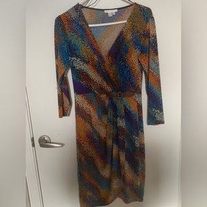 London Times size 6 dress multicolored